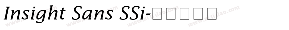 Insight Sans SSi字体转换